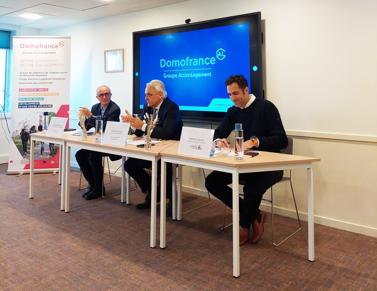 Conférence de presse Domofrance : "le logement n’est pas une dépense, c’est un investissement d’avenir."