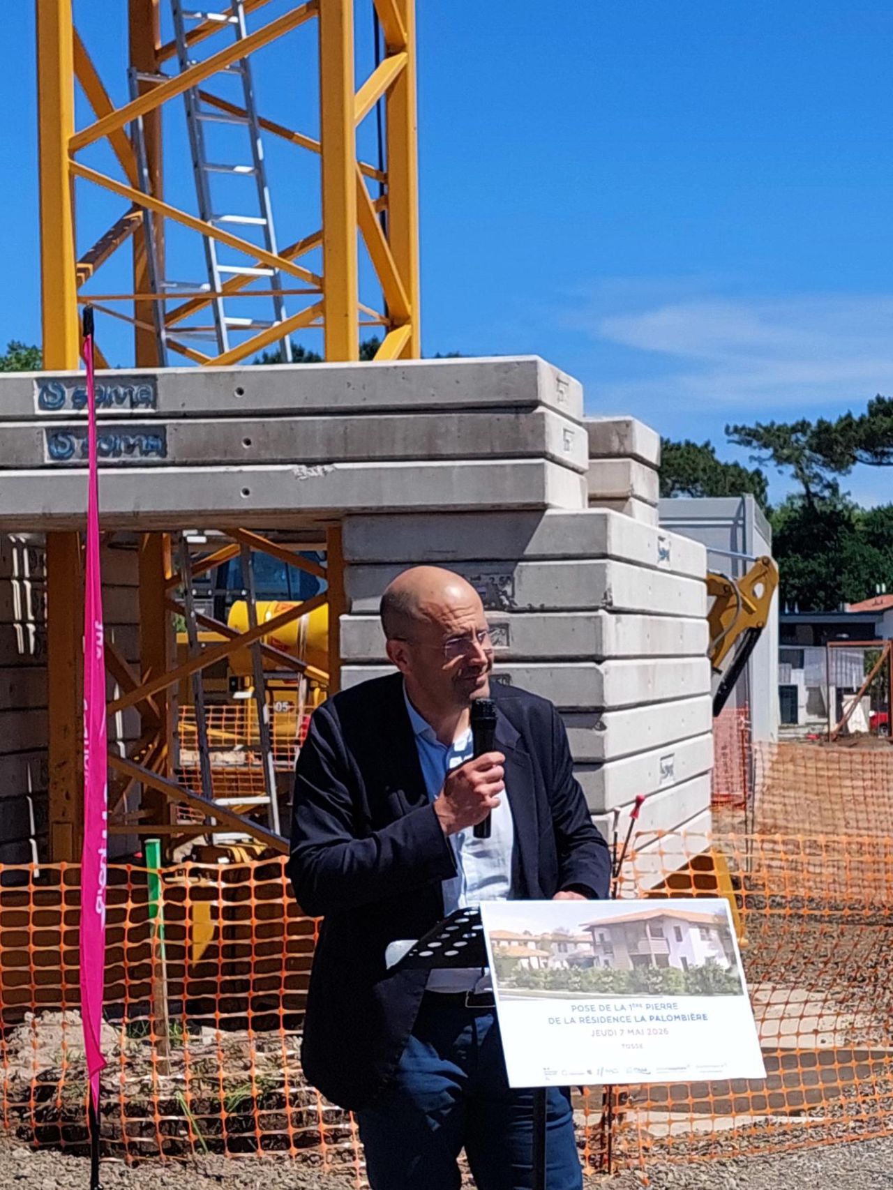 Domofrance pose la première pierre de la résidence La Palombière à Tosse (40)