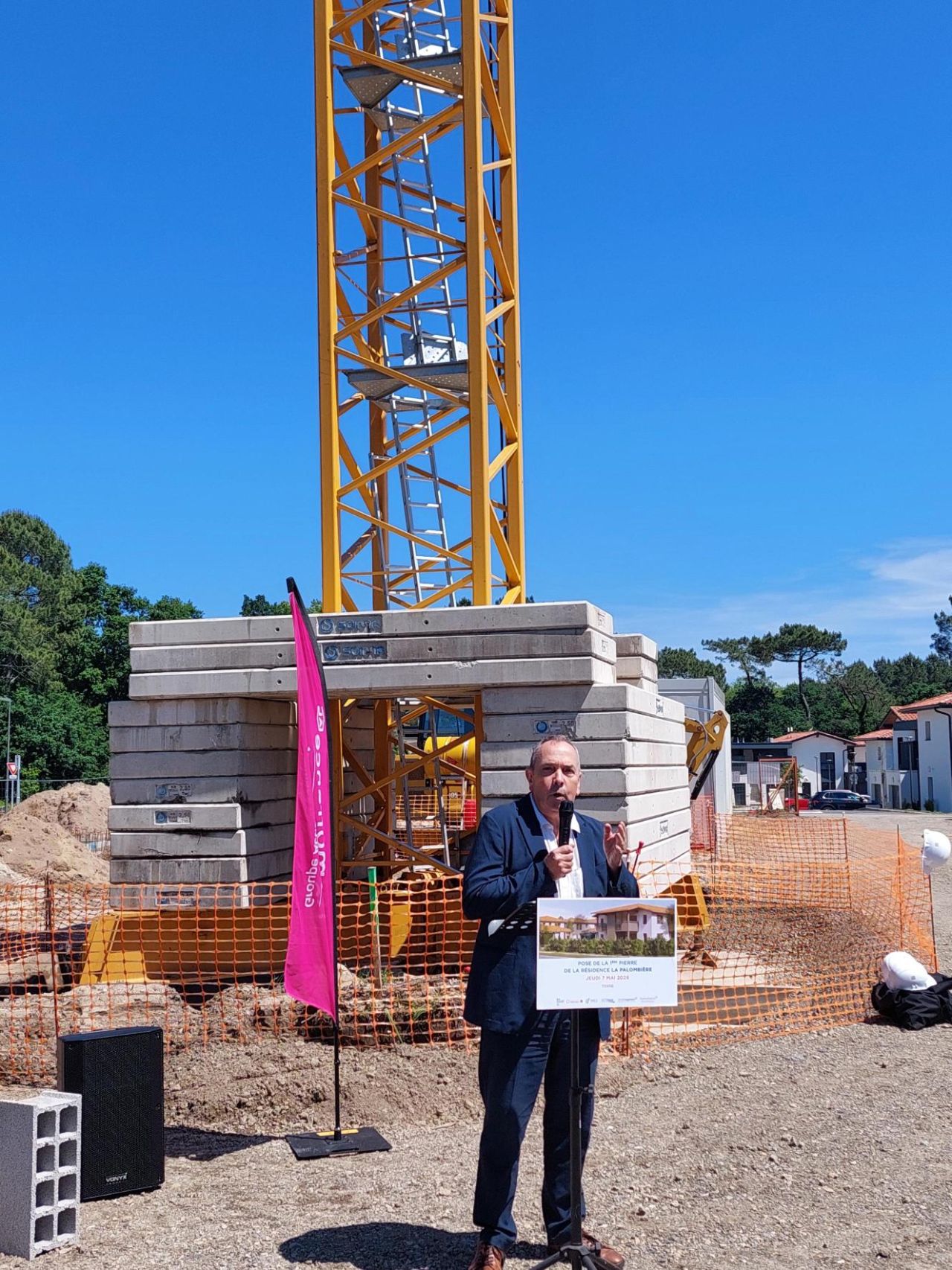 Domofrance pose la première pierre de la résidence La Palombière à Tosse (40)