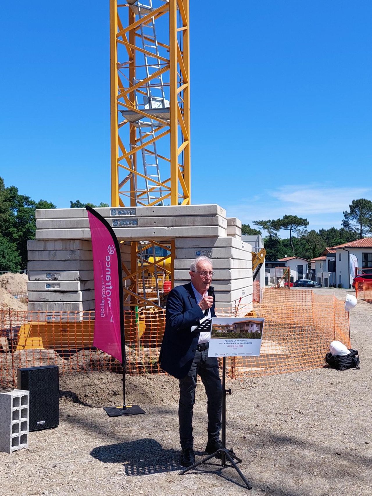 Domofrance pose la première pierre de la résidence La Palombière à Tosse (40)
