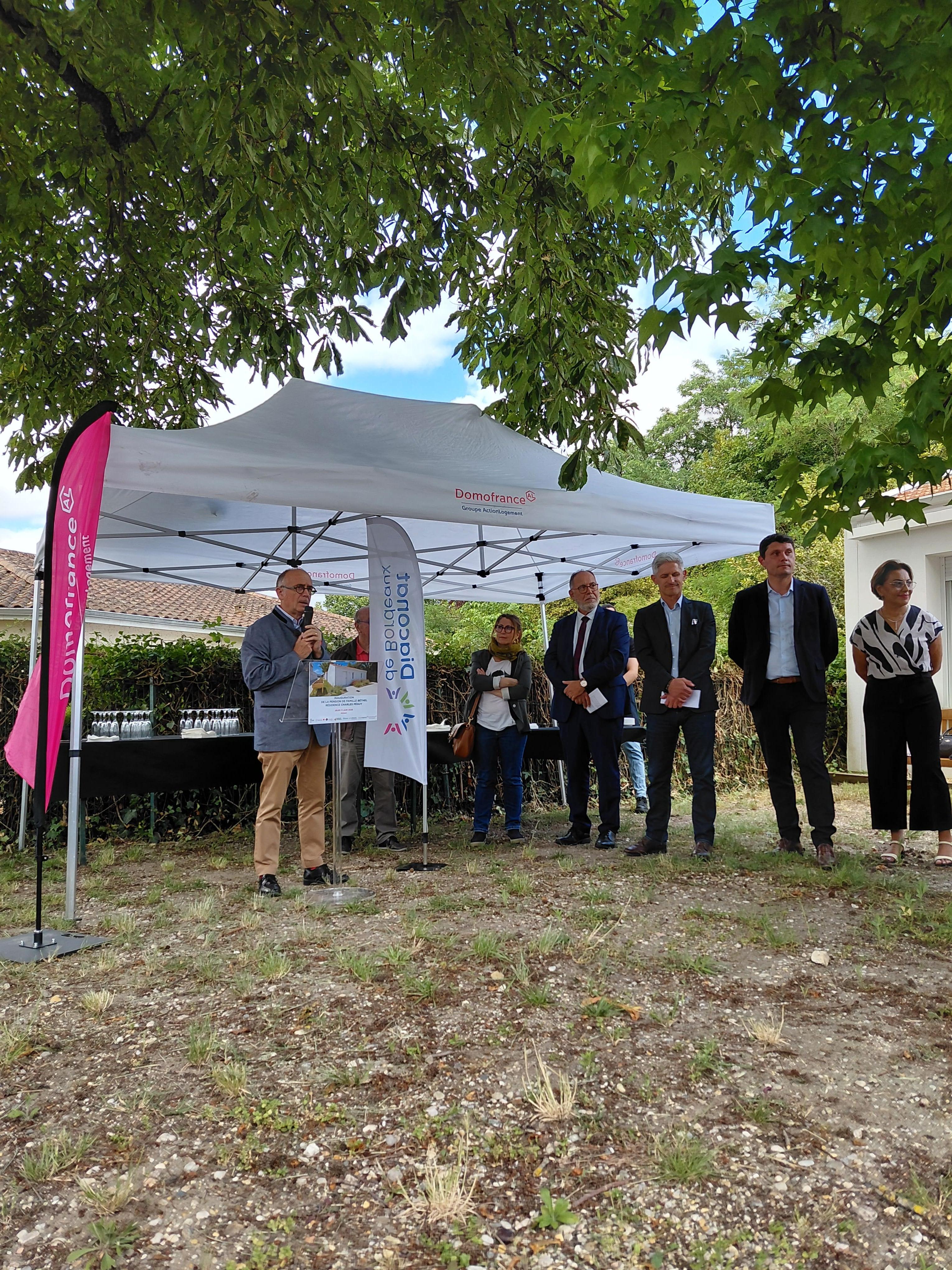 Domofrance et le Diaconat de Bordeaux inaugurent la pension de famille Béthel - résidence Charles Péguy