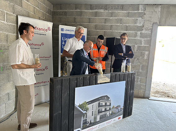 Domofrance pose la première pierre d'une résidence au coeur de Gujan-Mestras