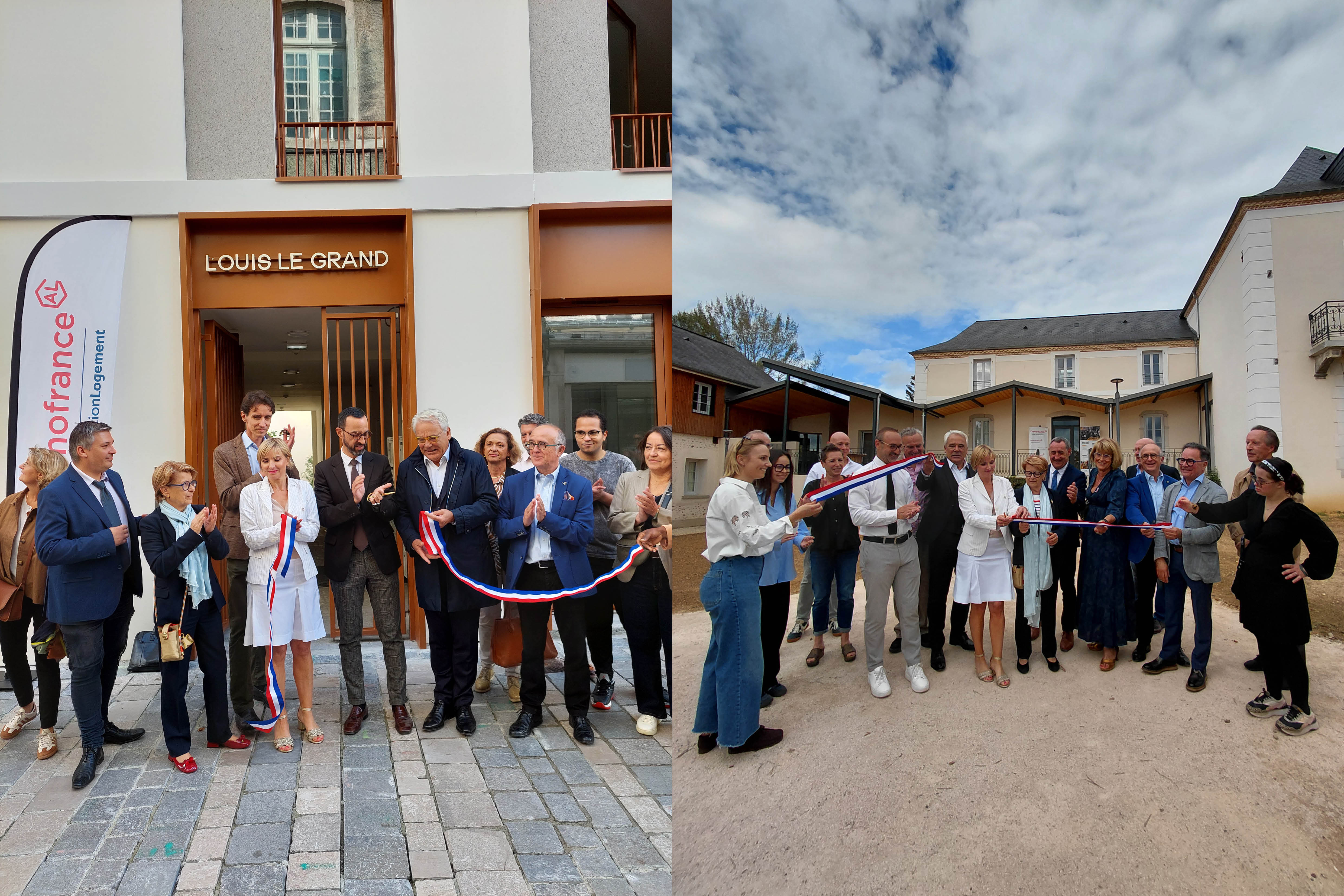 Inauguration de la résidence Louis Le Grand à Pau et Lechaud Gardner à Sauvagnon