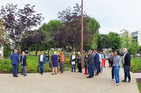 Inauguration de nouveaux aménagements extérieurs à la résidence Barthès de Gradignan