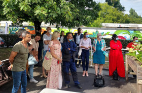 Inauguration d’une fresque murale et d’ateliers de Potaginage® à Cenon !