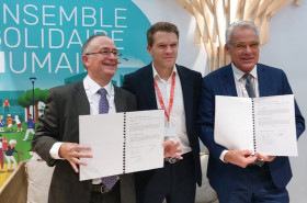 Domofrance signe une covention avec Alogia au Congrès HLM