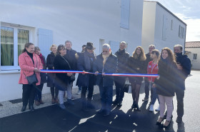 inauguration en présence du maire claude baudin et directeur executif patrick couvrand