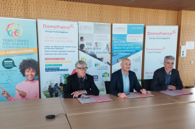 Partenariat Domofrance, Regaz et Territoires Solidaires