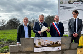 Domofrance pose la première pierre à Bergerac.