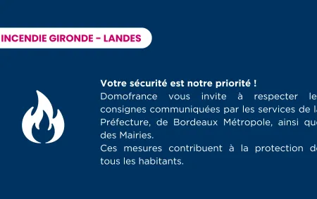Feux en Gironde et dans les Landes : solidarité avec les populations touchées