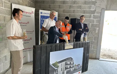 Domofrance pose la première pierre d'une résidence au coeur de Gujan-Mestras