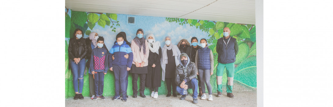 Un troisième graff solidaire sur les murs de Domofrance !