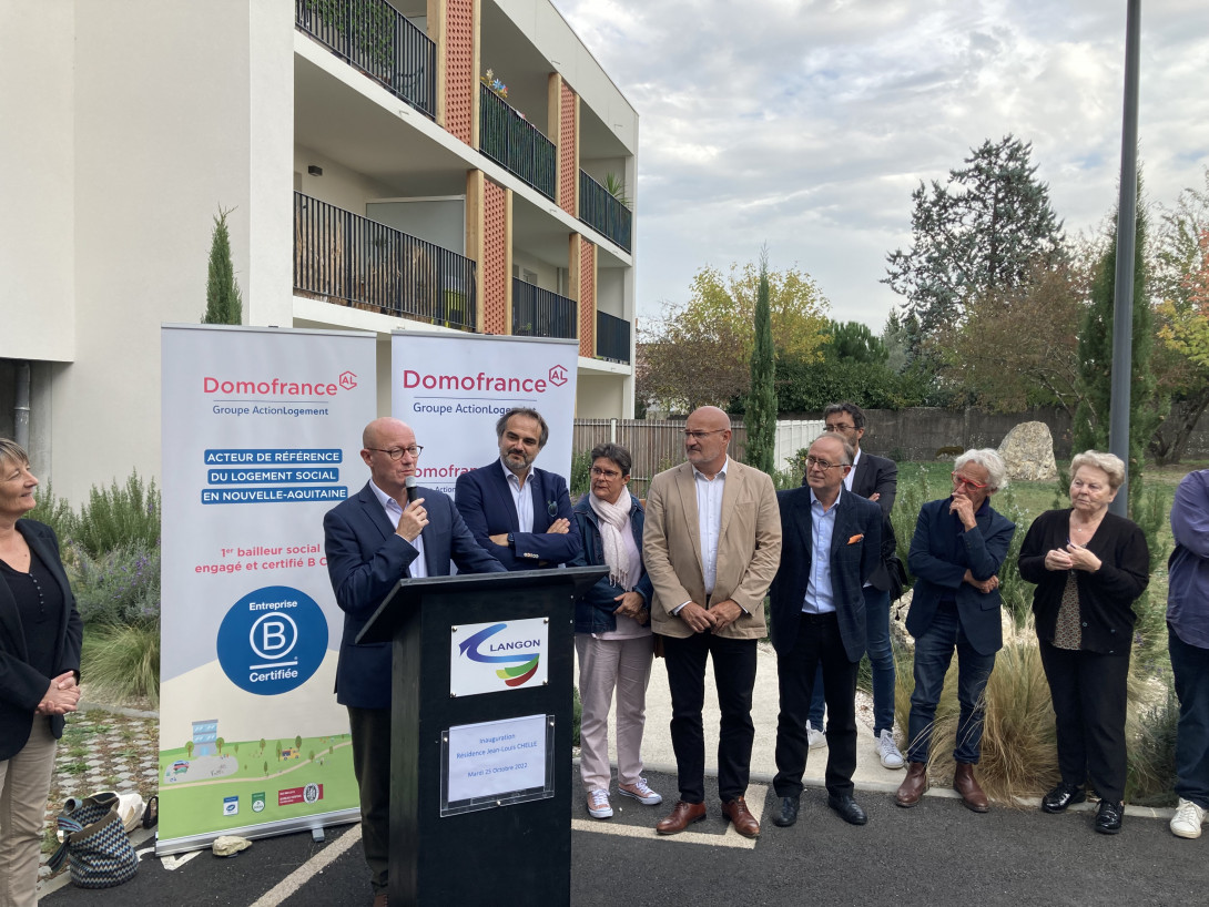 Inauguration de la résidence au 1 rue Jean-Louis Chelle à Langon