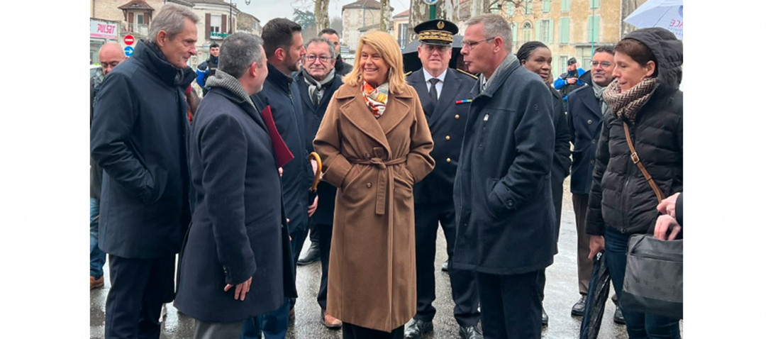 Visite officielle, de Dominique Faure, dans le Lot-et-Garonne, sur le thème de la revitalisation des petites villes.